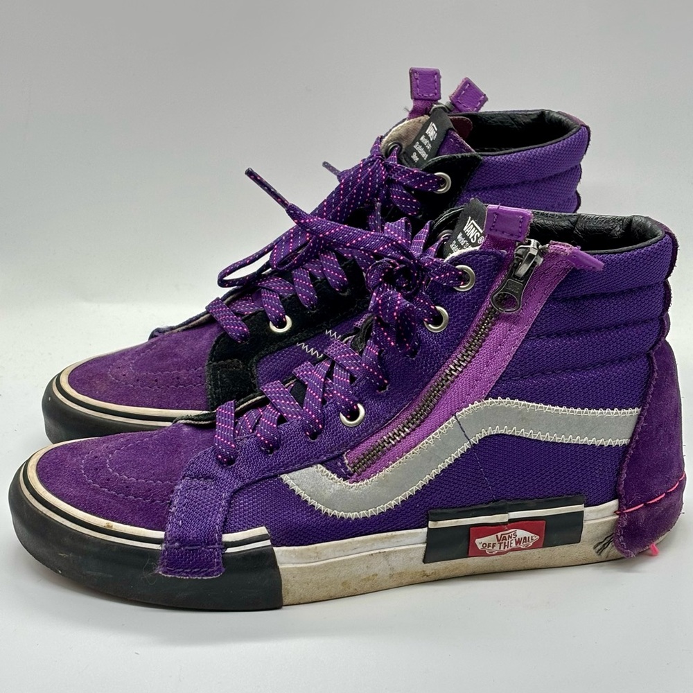 Vans SK8-HI Reflective 'Violet Indigo/Black' Purple/Black Size 7.5 Men 9 Women